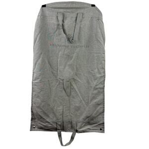 Brunello Cucinelli Heather Gray Travel Cover Garment Bag Cotton Zipper Sz 34x21